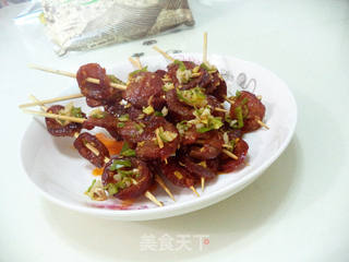 烤香肠---烤箱美食的做法步骤:8