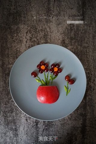 餐桌上那些花-水果餐盘画的做法步骤:2
