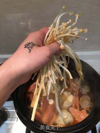 麻辣海鲜锅的做法步骤:21