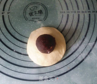 豆沙花面包的做法步骤:8