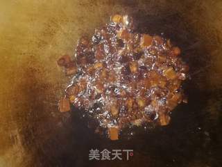 酱肉杂蔬炒饭的做法步骤：2