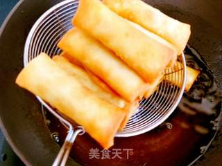 炸春卷的做法步骤:11
