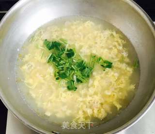 皮皮虾蛋花汤的做法步骤:6