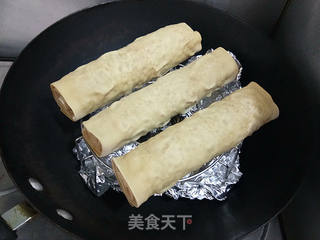 熏豆皮肉卷的做法步骤:12