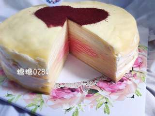 爱心千层蛋糕的做法步骤:17