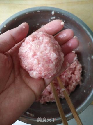 四喜丸子蒸碗的做法步骤:4