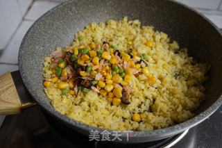 海鲜炒饭的做法步骤:10