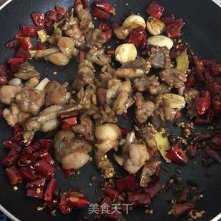 干锅田鸡的做法步骤:9