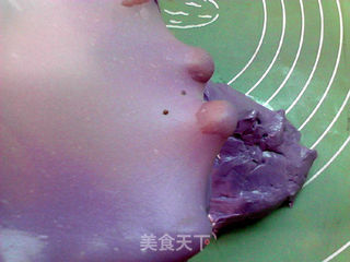 黑枸杞南瓜麻糬软欧的做法步骤:9