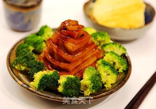 步步高升万字扣肉的做法步骤:15