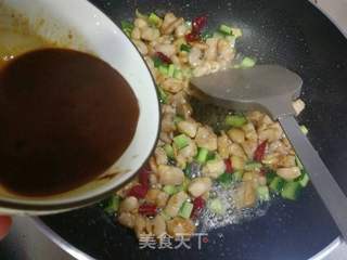 酱爆鸡丁的做法步骤:12