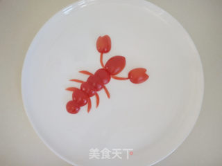 龙虾餐盘画的做法步骤:3