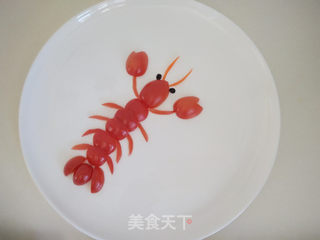 龙虾餐盘画的做法步骤:5