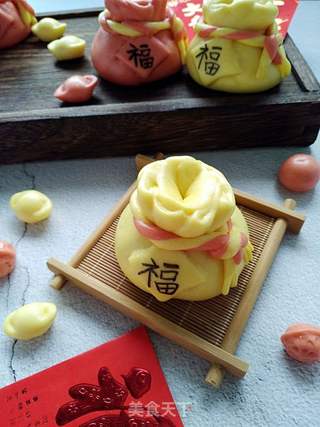 福袋豆沙包的做法步骤:22