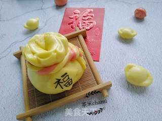 福袋豆沙包的做法步骤:23
