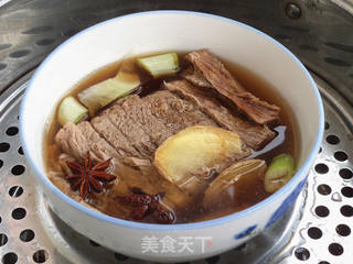 扒牛肉条的做法步骤:7