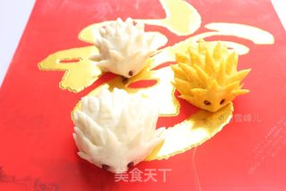 蒸个小刺猬财运带到家的做法步骤:9