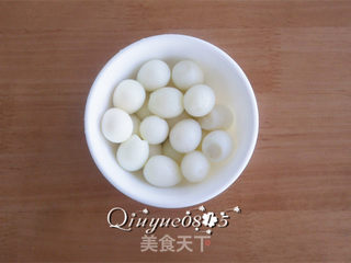苋菜鹌鹑蛋的做法步骤:4