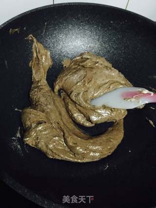 椰香巧克力牛扎糖的做法步骤:4