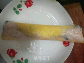 三色鱼卷的做法步骤:6