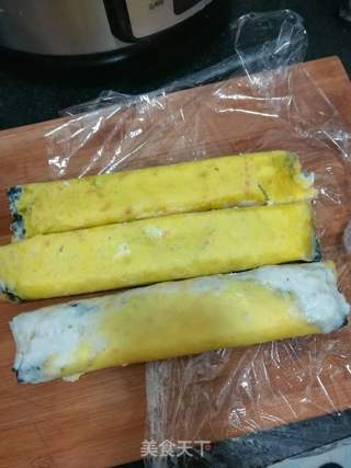 三色鱼卷的做法步骤:8