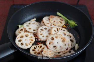麻辣干锅莲藕片的做法步骤:6