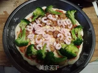 香菇酱披萨的做法步骤:8