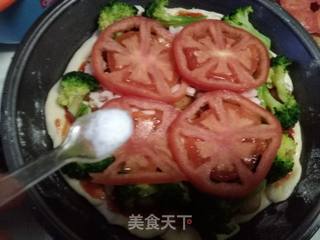 香菇酱披萨的做法步骤:10