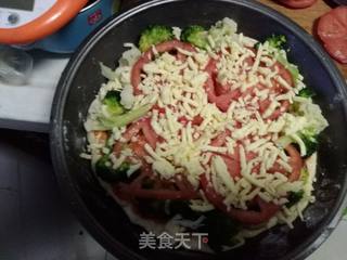 香菇酱披萨的做法步骤:11