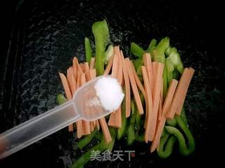 杂粮三丝春卷的做法步骤:4