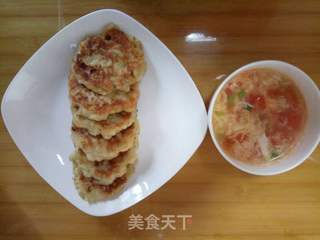 香蕉早餐饼的做法步骤：9