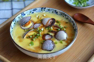 蛤蜊蒸蛋羹的做法步骤:8