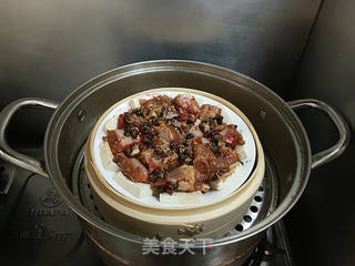 豆豉排骨蒸豆腐的做法步骤:12