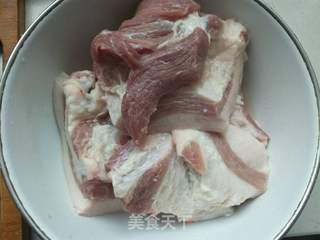 酸菜炖白肉粉条的做法步骤:2