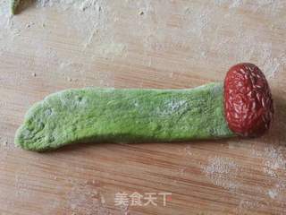 二十八蒸枣花之招财进宝的做法步骤:14