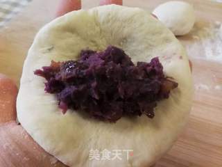妈妈的味道:枣泥紫薯红豆柳叶包的做法步骤:14