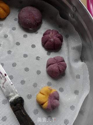紫薯南瓜馒头的做法步骤：7