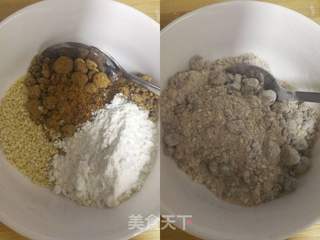 红糖芝麻糖三角的做法步骤：2