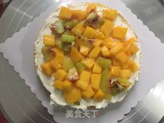 巧克力淋面水果蛋糕的做法步骤:20