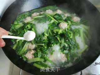 #年菜#小白菜豆腐肉圆汤的做法步骤：23