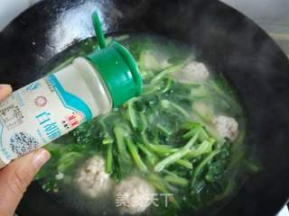 #年菜#小白菜豆腐肉圆汤的做法步骤:24
