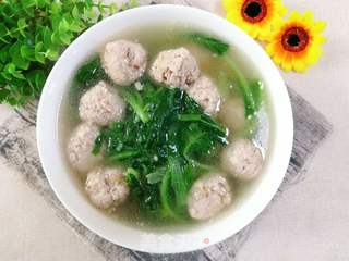 #年菜#小白菜豆腐肉圆汤的做法步骤:25