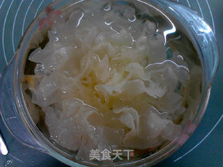 白果苹果银耳羹的做法步骤:3