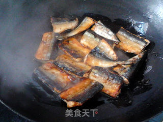 日式沙拉汁烧秋刀鱼的做法步骤:8