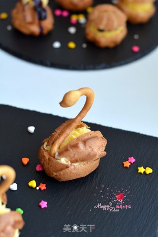 酥皮泡芙闪电泡芙天鹅泡芙的做法步骤:27