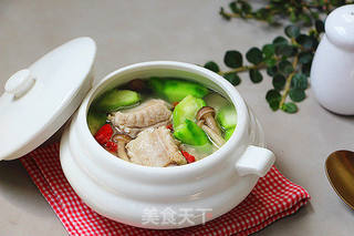 丝瓜菌菇排骨汤的做法步骤:10