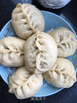 素馅包子的做法步骤:12