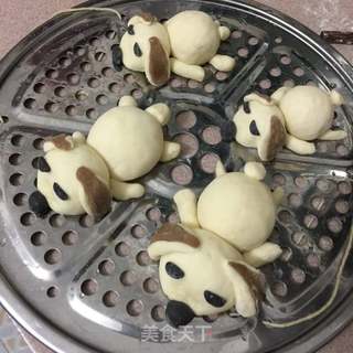 狗狗馒头的做法步骤:12