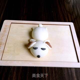 狗狗馒头的做法步骤:14
