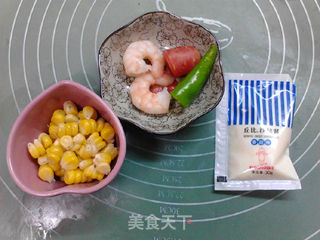 虾仁玉米面包的做法步骤:7